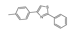 4-(4-Methylphenyl)-2-phenyl-1,3-thiazole结构式