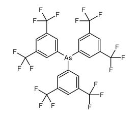 tris[3,5-bis(trifluoromethyl)phenyl]arsane结构式