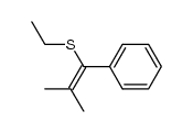 1-(ethylthio)-2-methyl-1-phenyl-1-propene Structure