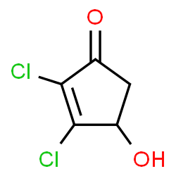 2-Cyclopenten-1-one,2,3-dichloro-4-hydroxy- Structure