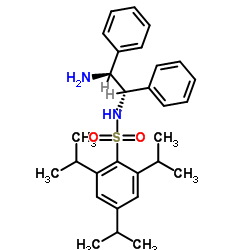 N-[(1S,2S)-2-amino-1,2-diphenylethyl]-2,4,6-tris(1-Methylethyl)-Benzenesulfonamide Structure