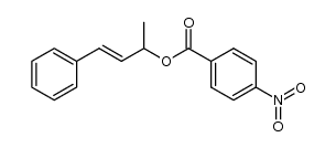 (3E)-4-phenylbut-3-en-2-yl 4-nitrobenzoate结构式