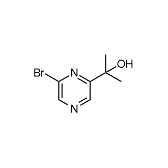 2-(6-溴吡嗪-2-基)丙-2-醇结构式