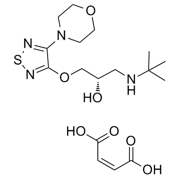马来酸噻吗洛尔结构式