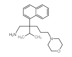 5-morpholin-4-yl-2-naphthalen-1-yl-2-propan-2-yl-pentan-1-amine结构式