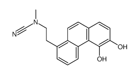 2-(5,6-dihydroxyphenanthren-1-yl)ethyl-methylcyanamide Structure