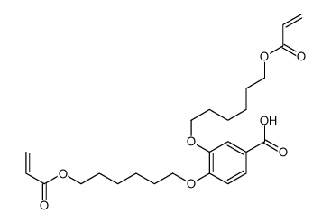 3,4-bis(6-prop-2-enoyloxyhexoxy)benzoic acid Structure