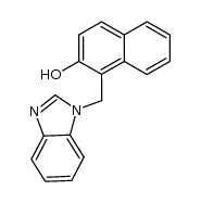 1-(1H-benzimidazol-1-ylmethyl)-2-naphthol结构式