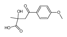 acide α-methyl β-p-methoxy-benzoyl lactique结构式