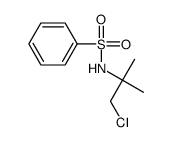 N-(2-CHLORO-1,1-DIMETHYLETHYL)BENZENESULFONAMIDE Structure