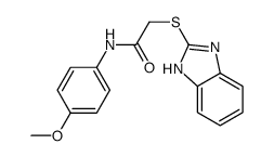 2-((1H-benzo[d]imidazol-2-yl)thio)-N-(4-methoxyphenyl)acetamide结构式