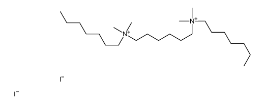 heptyl-[6-[heptyl(dimethyl)azaniumyl]hexyl]-dimethylazanium,diiodide Structure