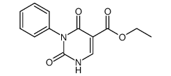 2,4-dioxo-3-phenyl-1,2,3,4-tetrahydro-pyrimidine-5-carboxylic acid ethyl ester结构式