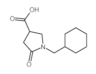 1-Cyclohexylmethyl-5-oxo-pyrrolidine-3-carboxylic acid structure