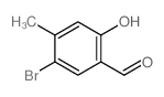 5-BROMO-2-HYDROXY-4-METHYL-BENZALDEHYDE结构式