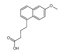 γ-(6-methoxy-1-naphthyl)butyric acid结构式