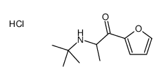 2-(tert-butylamino)-1-(furan-2-yl)propan-1-one,hydrochloride Structure