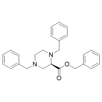 Benzyl (R)-1,4-dibenzylpiperazine-2-carboxylate structure