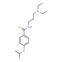 N-[3-(Diethylamino)propyl]-p-(isopropoxy)benzamide结构式