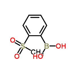 [3-(Methylsulfonyl)phenyl]boronic acid structure