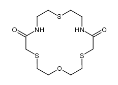 7,13-diaza-1-oxa-4,10,16-trithiacyclooctadecane-6,14-dione Structure