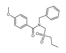 N-benzyl-4-methoxy-N-((propylsulfonyl)methyl)benzamide Structure