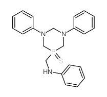 1,3,5-Diazaphosphorine-5(2H)-methanamine,tetrahydro-N,1,3-triphenyl-, 5-sulfide structure