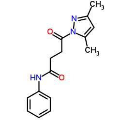 4-(3,5-Dimethyl-1H-pyrazol-1-yl)-4-oxo-N-phenylbutanamide结构式