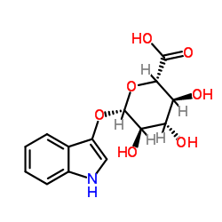 3-吲哚基-beta-D-葡糖苷酸环己胺盐结构式