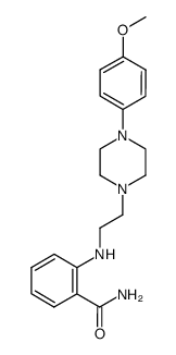 2-{2-[4-(4-methoxy-phenyl)-piperazin-1-yl]-ethylamino}-benzamide结构式