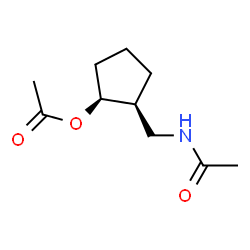 Acetamide, N-[[(1S,2S)-2-(acetyloxy)cyclopentyl]methyl]- (9CI)结构式