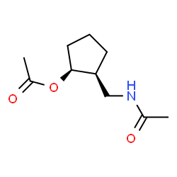 Acetamide, N-[[(1S,2S)-2-(acetyloxy)cyclopentyl]methyl]- (9CI) structure