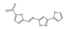 3-(2-Furanyl)-N-((5-nitro-2-furanyl)methylene)-5-isoxazolamine Structure