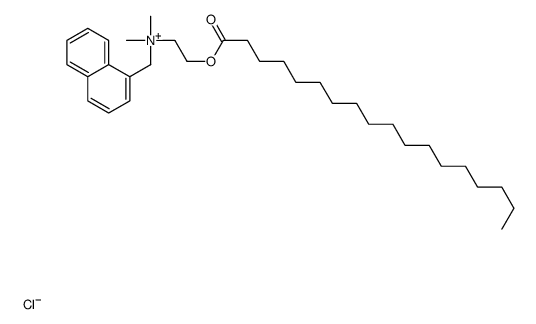 dimethyl(naphthylmethyl)[2-[(1-oxooctadecyl)oxy]ethyl]ammonium chloride structure