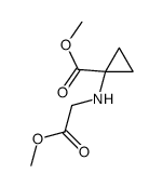 Cyclopropanecarboxylic acid,1-[(methoxycarbonyl)methylamino]-,methyl ester structure