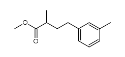 methyl 2-methyl-4-(3-tolyl)butyrate结构式