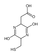 2-Piperazineacetic acid, 5-(mercaptomethyl)-3,6-dioxo- (9CI) structure