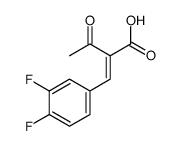 2-[(3,4-difluorophenyl)methylidene]-3-oxobutanoic acid结构式