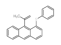 Anthracene, 9-(1-methylethenyl)-1-(phenylthio)-结构式