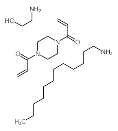 2-aminoethanol; dodecan-1-amine; 1-(4-prop-2-enoylpiperazin-1-yl)prop-2-en-1-one结构式