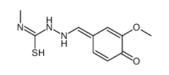 1-[(3-methoxy-4-oxocyclohexa-2,5-dien-1-ylidene)methylamino]-3-methylthiourea Structure