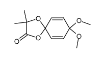 3,3-dimethyl-8,8-dimethoxy-1,4-dioxaspiro[4.5]deca-6,9-dien-2-one Structure