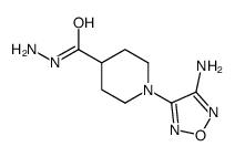 1-(4-amino-1,2,5-oxadiazol-3-yl)piperidine-4-carbohydrazide结构式