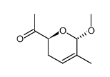 1-((2S,6S)-6-Methoxy-5-methyl-3,6-dihydro-2H-pyran-2-yl)-ethanone Structure