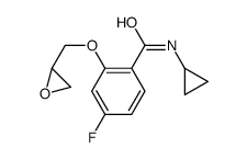 N-cyclopropyl-4-fluoro-2-[[(2S)-oxiran-2-yl]methoxy]benzamide结构式