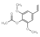 (4-ethenyl-2,6-dimethoxyphenyl) acetate Structure