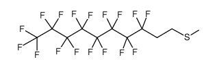 3,3,4,4,5,5,6,6,7,7,8,8,9,9,10,10,10-heptadecafluorodecyl methyl sulfide Structure