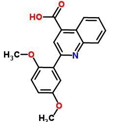 2-(2,5-Dimethoxyphenyl)-4-quinolinecarboxylic acid结构式