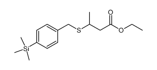 ethyl 3-((4-(trimethylsilyl)benzyl)thio)butanoate Structure