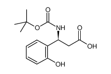 Boc-(S)-3-Amino-3-(2-hydroxy-phenyl)-propionic acid structure